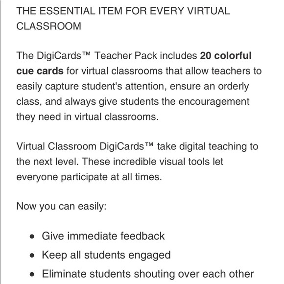 Digicards Teacher Pack Virtual Classroom Learning - Picture 4 of 6